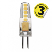  - LED žárovka Classic JC 2W 12V G4 teplá bílá, Emos
