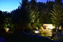 Servis zahradního osvětlení a vytvoření nového pohledu do večerní zahrady 